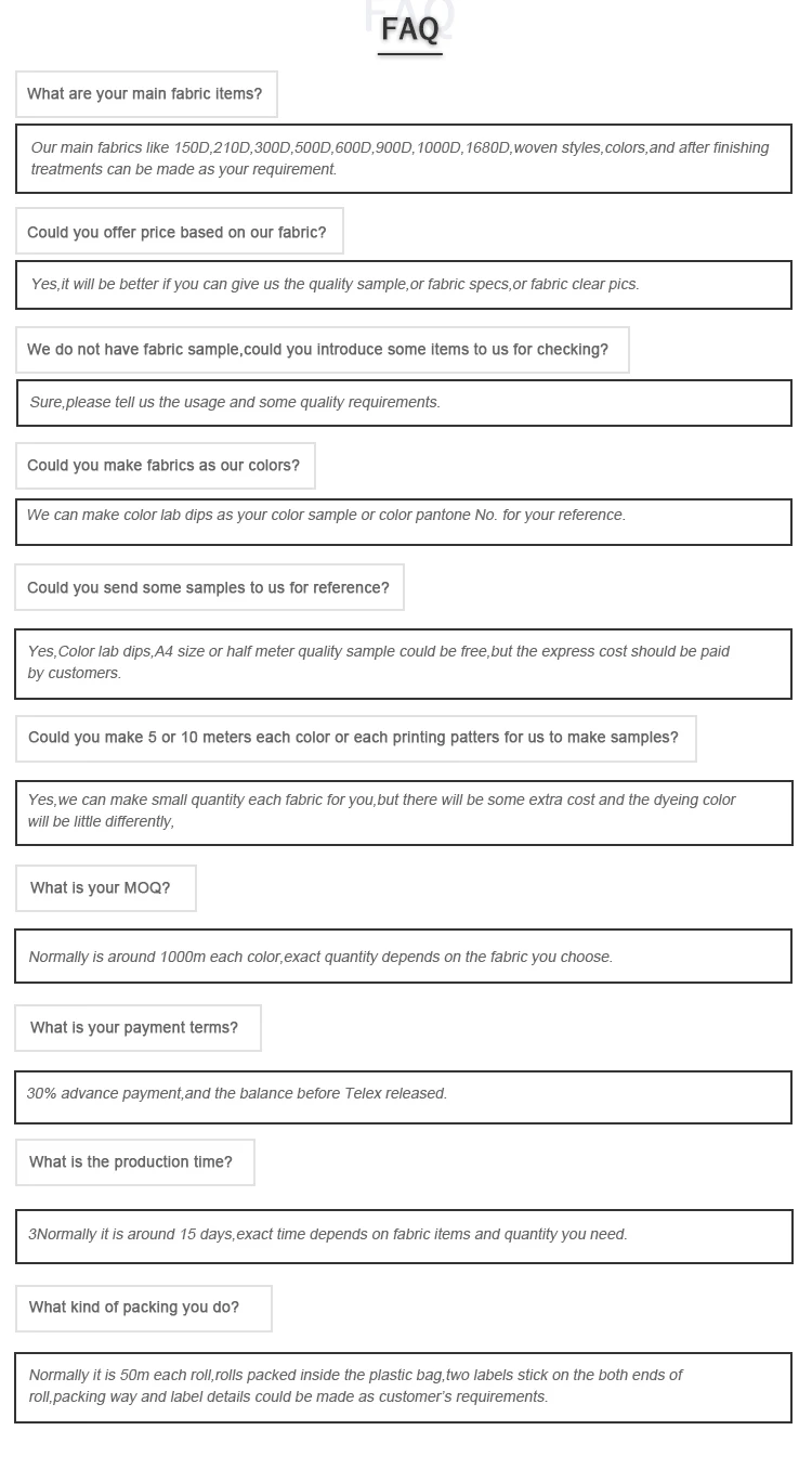 Waterproof PVC Coated Oxford