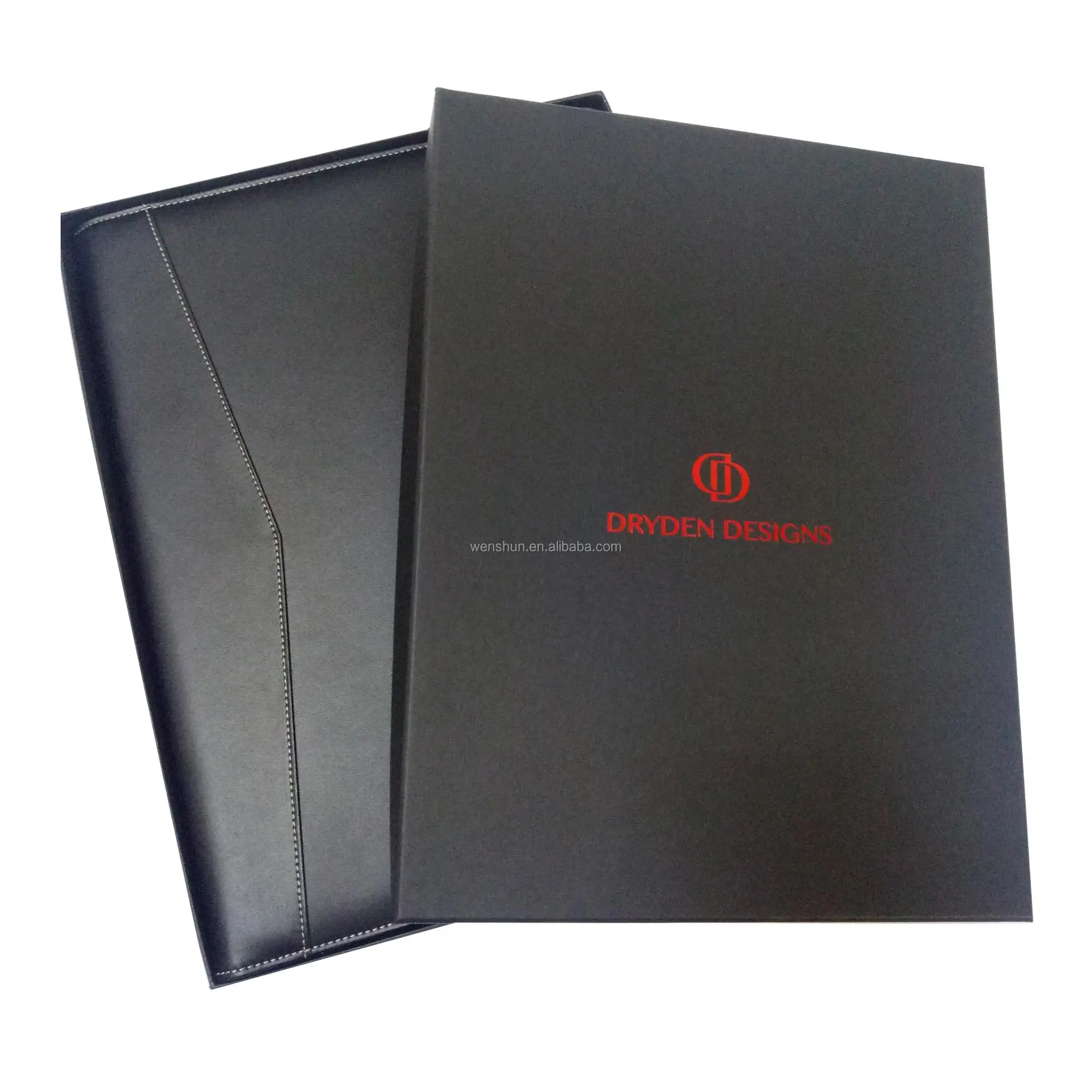 A4 Size Stylish Padfolio Custom Logo Faux Leather Padfolio Buy