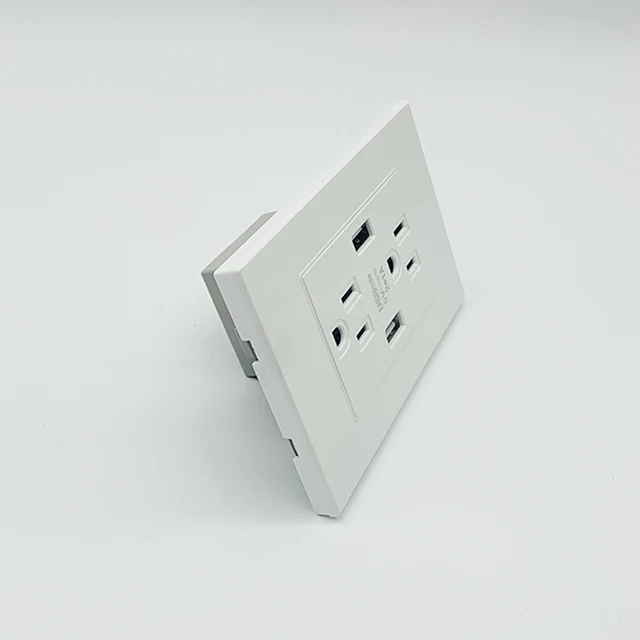 Good Sells In Mexico Wall Outlet Usb Double Socket 2.1a 5v - Buy ...
