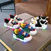 Wholesale new LED lights spring and autumn children's luminous shoes sneakers