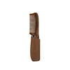hot on Amazon men facial grooming beard straightening comb private label pocket folding wooden beard static comb and brush set