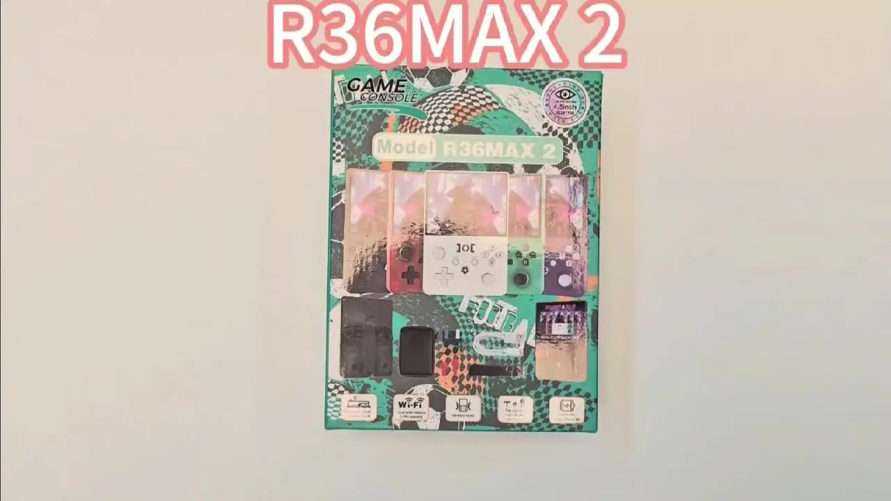 LR R36MAX2 Retro Handheld Game Console 22000 Games Portable IPS