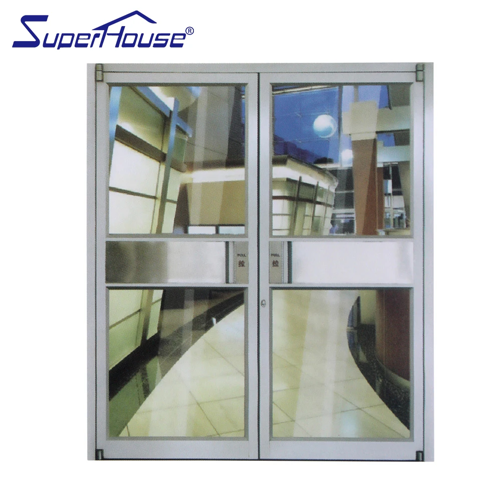Commercial system hinge doors french door for KFC customized style