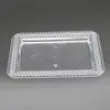 Clear Hard Plastic Elegant Disposable 12 Inch Rectangle Luncheon Plates 10 Pack Pack Of 4