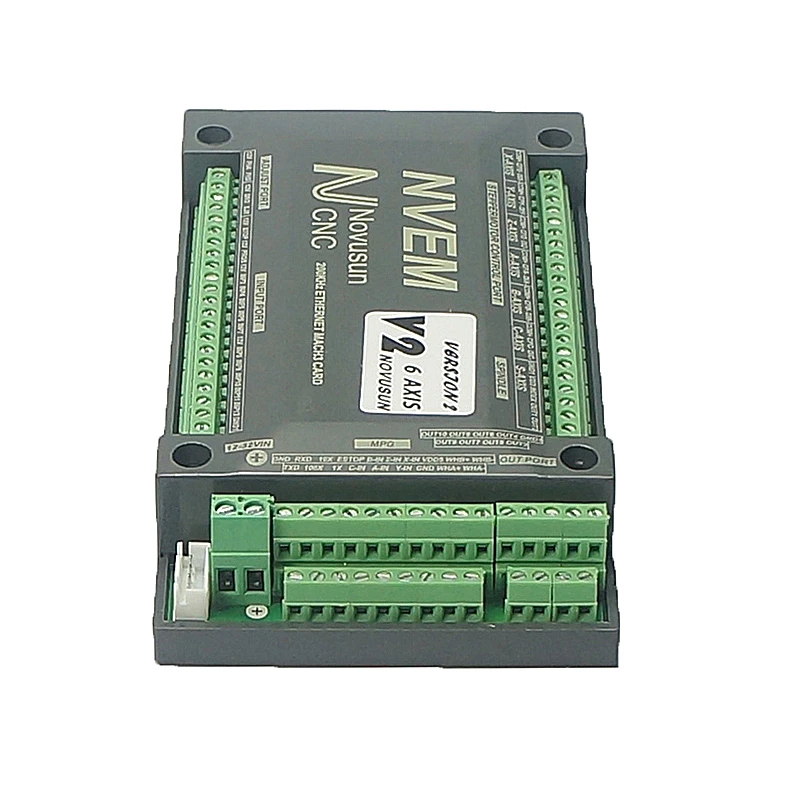 6 Axis nvem cnc Controller Mach 3 Ethernet interfaz control de movimiento card Board 