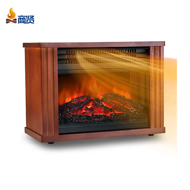 Wood Frame Indoor Realistic Flame led fireplace Mini Electric Fireplace Desktop Heater Fire Place Electric Portable Fireplace