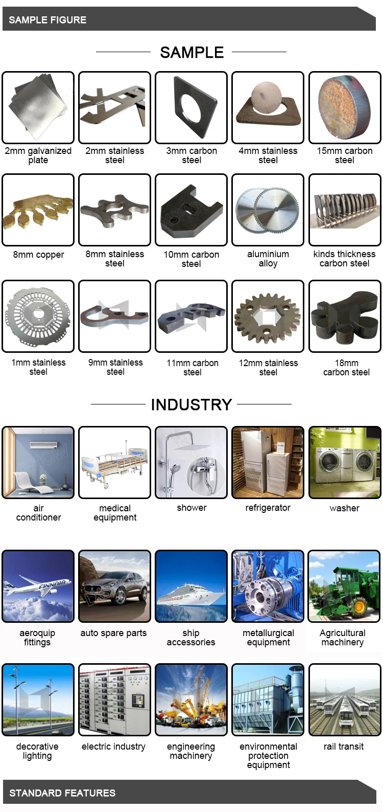 High Quality Small CNC Fiber Laser Cutting Machine Price with 500W 1500W Fiber for Metal