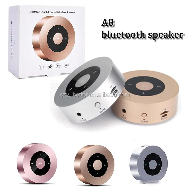 A8 Mini Wireless Bluetooth Speaker Portable Touch Screen Stereo Subwoofer MP3 Player Handsfree with Mic TF Card AUX Speakers - ANKUX.COM