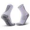 Wholesale multi color thickened terry towel custom adult anti slip breathable crew soccer football socks