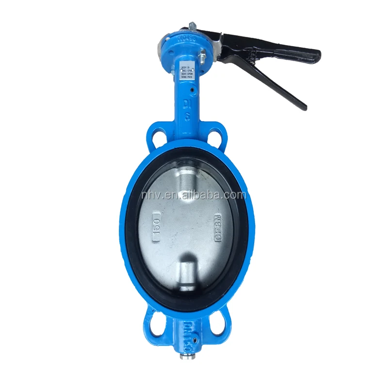 6 Inch Hand Lever Operated Wafer Butterfly Valve Dn150 - Buy Wafer ...