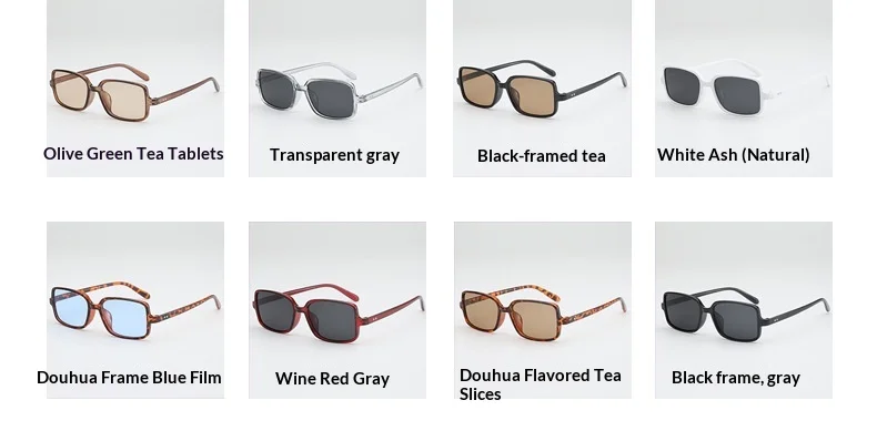 2026 New Cross-Border Vintage Square Sunglasses European And American Fashion Simple Rivet Unisex Flat Lens UV400 Full_voghion.com