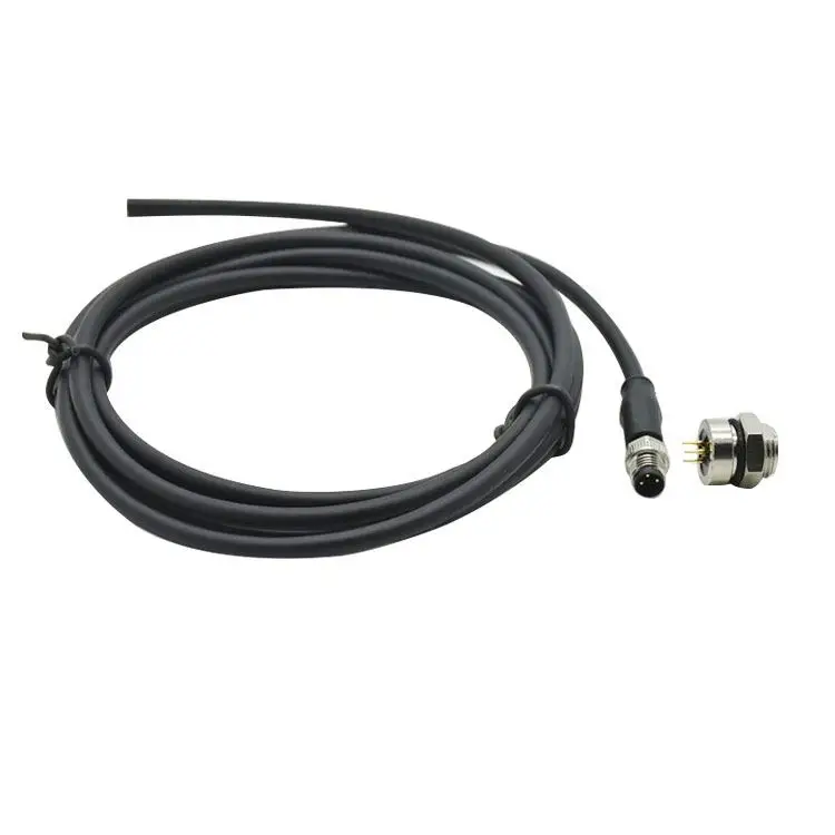 Electronic Connector Signal Controller M8 Wire Connector 3 Pin Cable Male Small Waterproof Connector