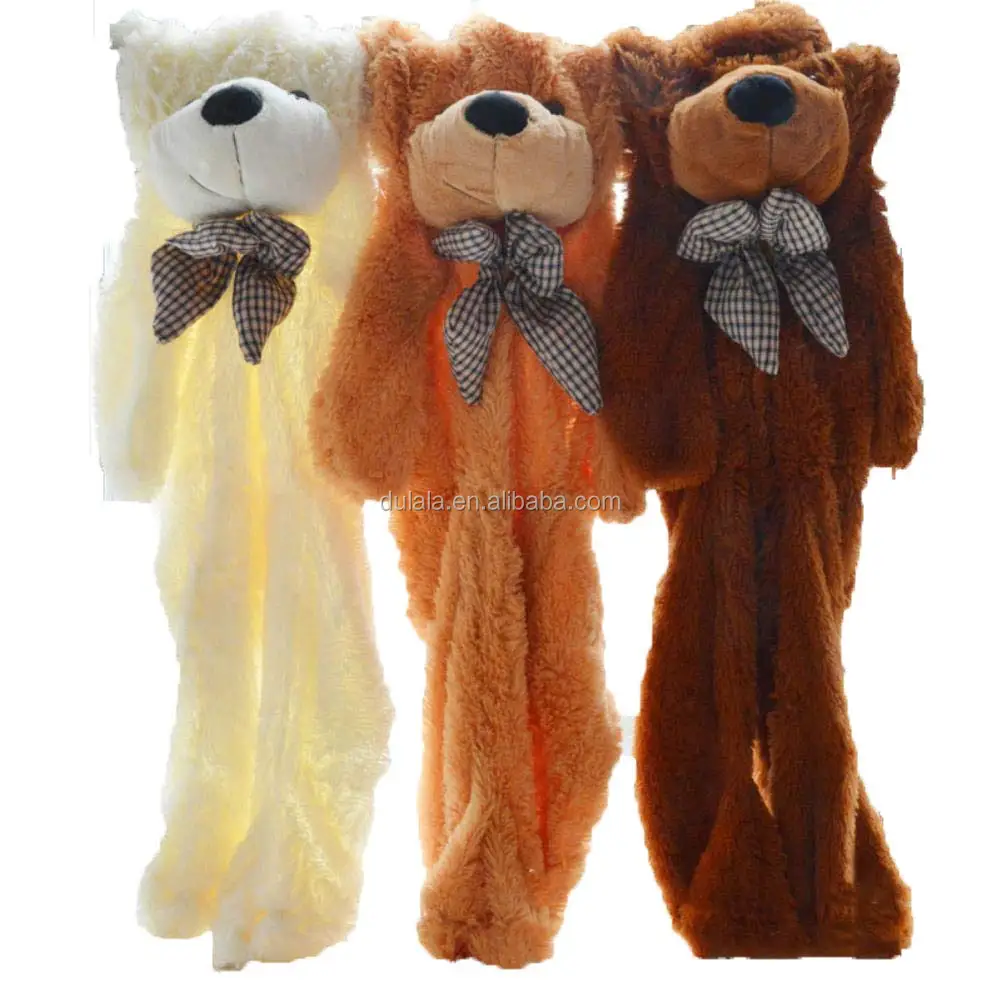 Wholesale Unstuffed Plush Brown Bear Teddy Bear Skins Plush Animal Bear