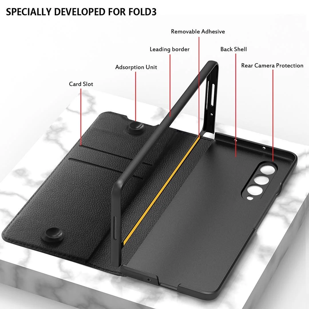 For Samsung Galaxy Z Fold 3 Flip Case Shockproof With Tpu Pen Holder