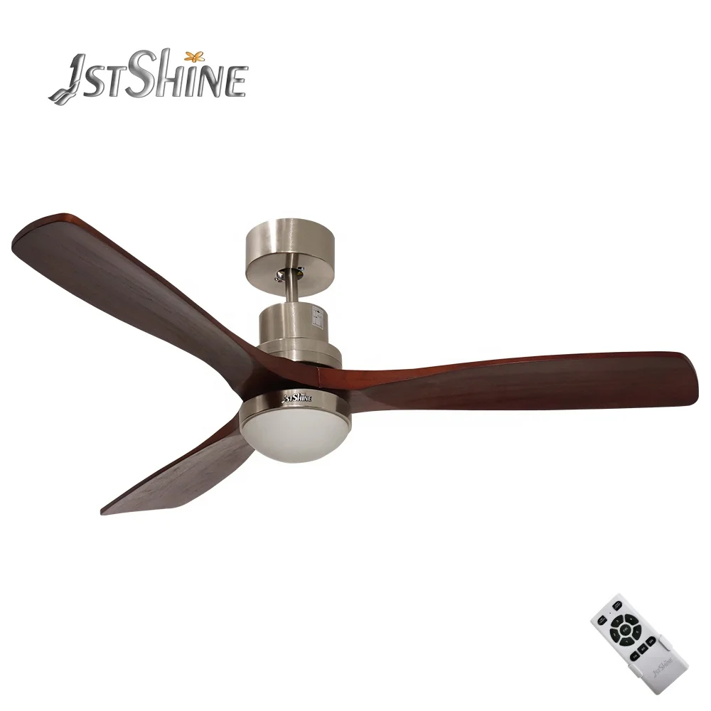 1stshine modern 52 inch low profile wood blades inverter bldc ceiling fan with led lights remote control