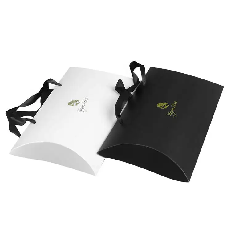 
Wholesale custom hair pillow boxes bundle wig packaging box for hair extension packaging 