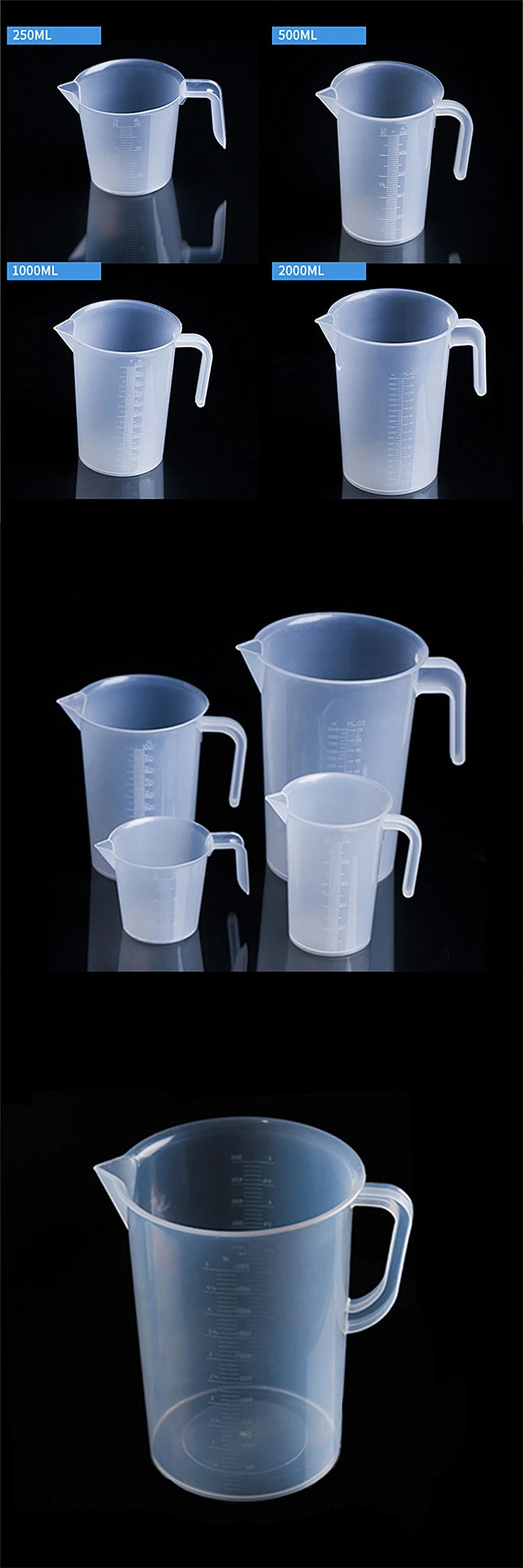 5000ML/3000ML/2000ML/1000ML/500ML /250MLmeasuring cups