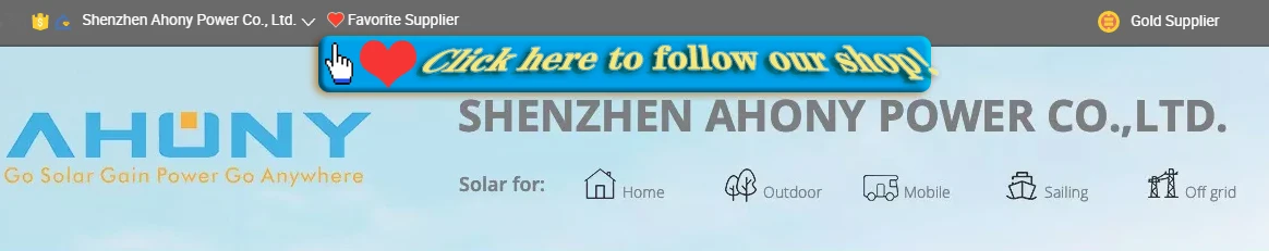 follow ahony solar shop