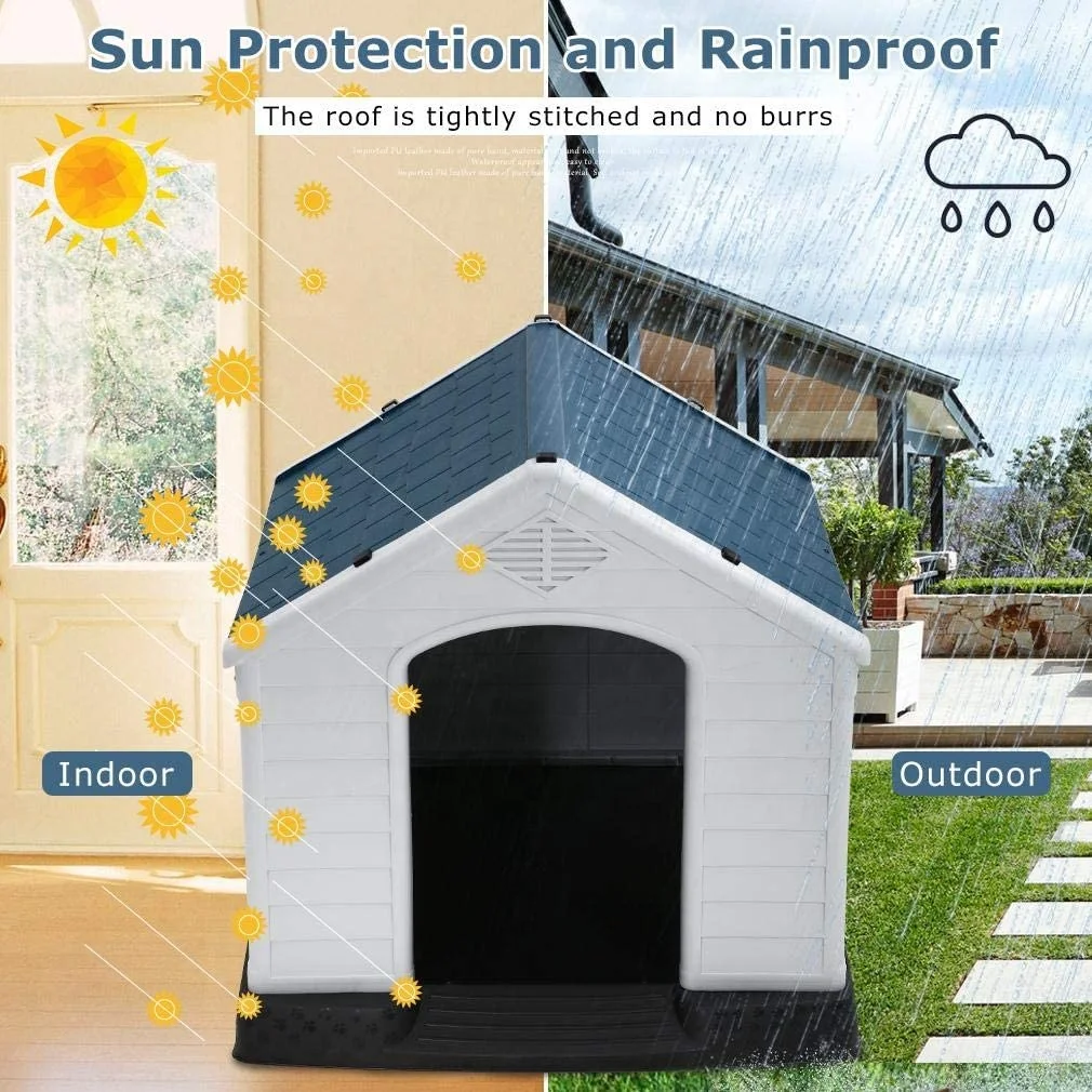 2022 Durable Plastic Waterproof Indoor Outdoor Large Dog House For