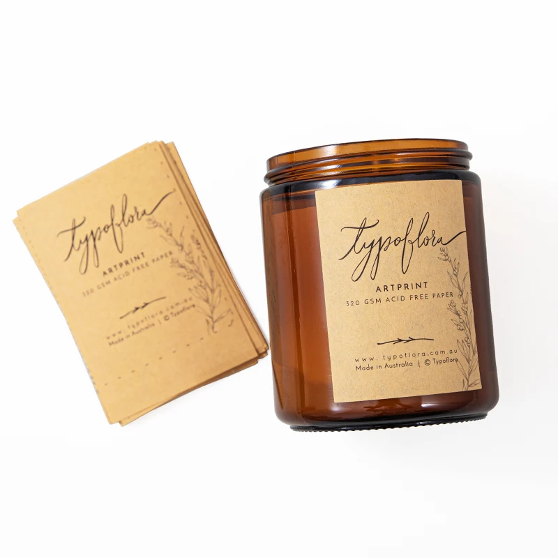 Custom Logo Vinyl Adhesive Candle Labels Stickers with Scratch-Off Feature for Promotion Exhibition & Grocery Use manufacture