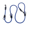 Adjustable Martingale Dog Collar Nylon Hands Safety Walking and Training Leash