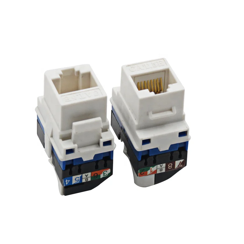 Rj45 Cat5e 8p8c 90 Degree Keystone Jack Cat6a Verbinder Buy Cat6a