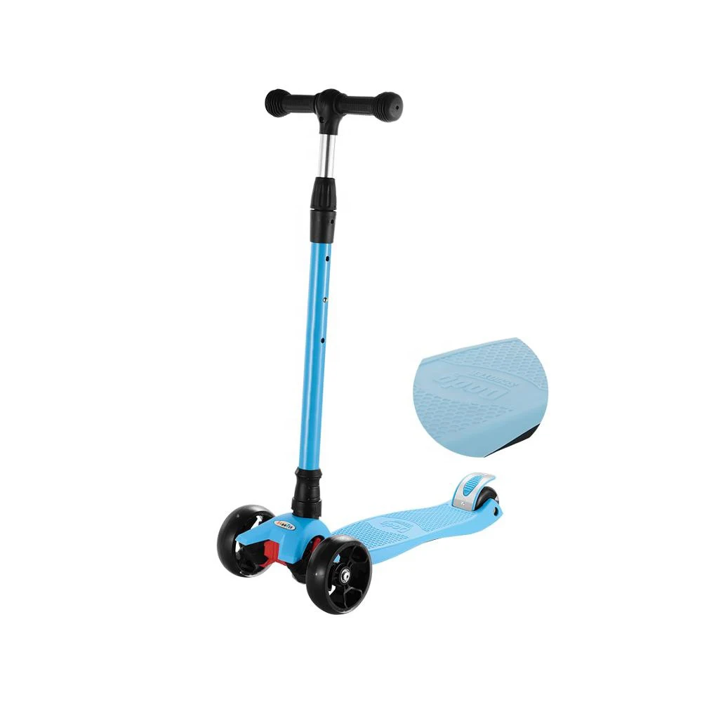children foot riding kickboard scooter with led lights