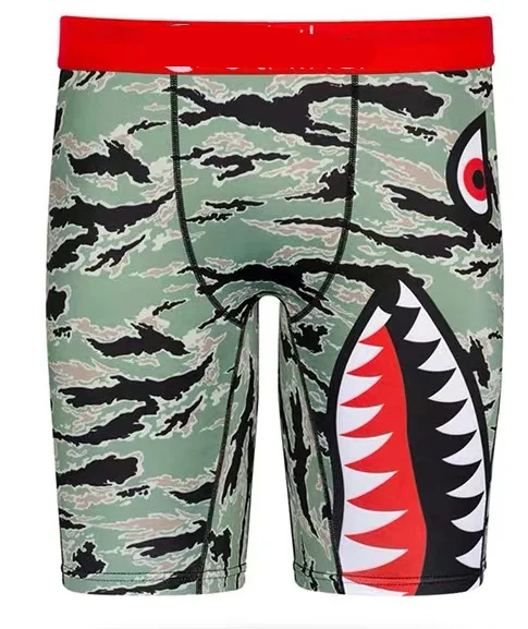 
2020 Amazon Hot Selling Men Sexy Underwear Boxer Brief Shorts Male Plain Print Gay Underwear Boxer Shorts 