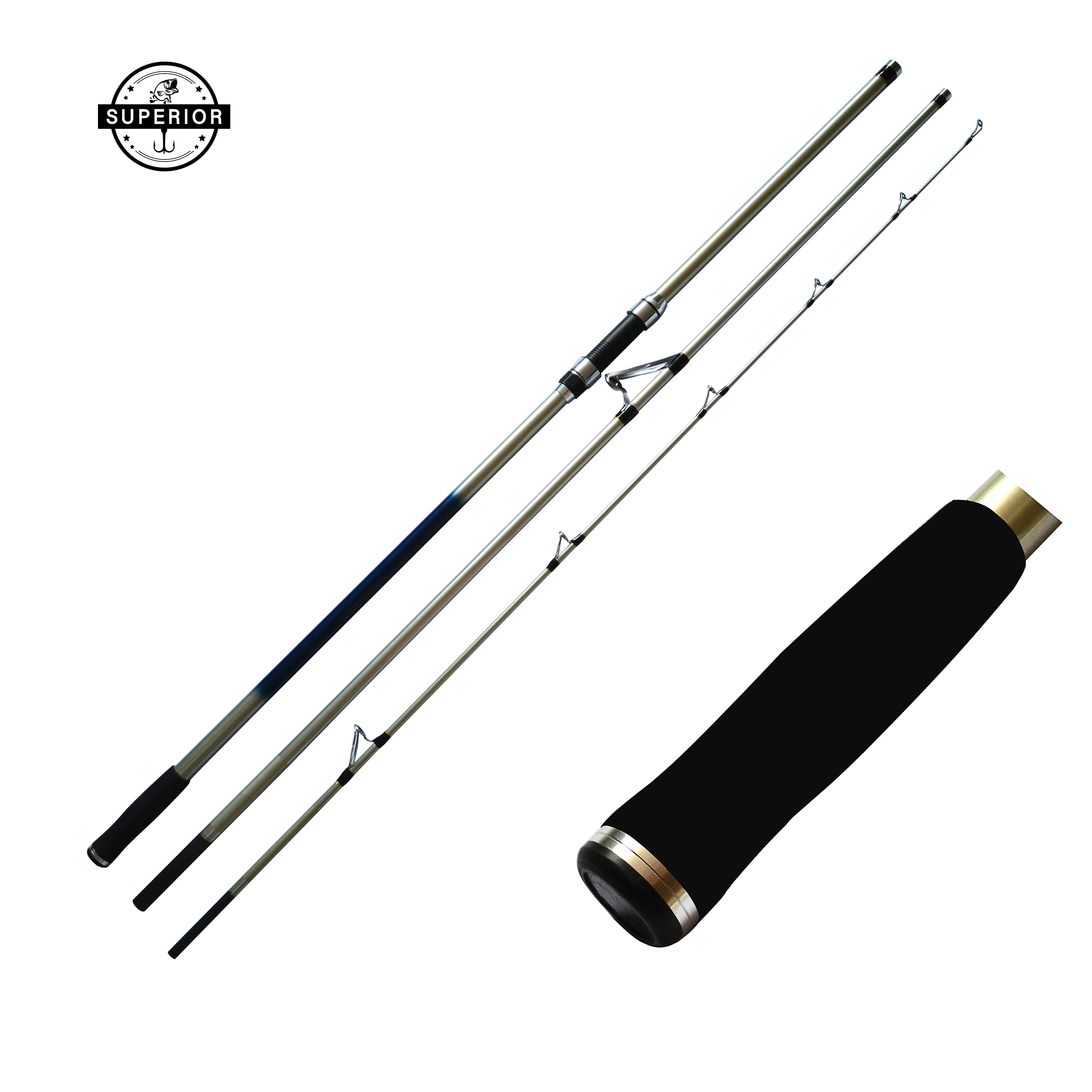 High Modulus Carbon 3 Pcs Surf Fishing Rod Surf Leader Surf 4.20m