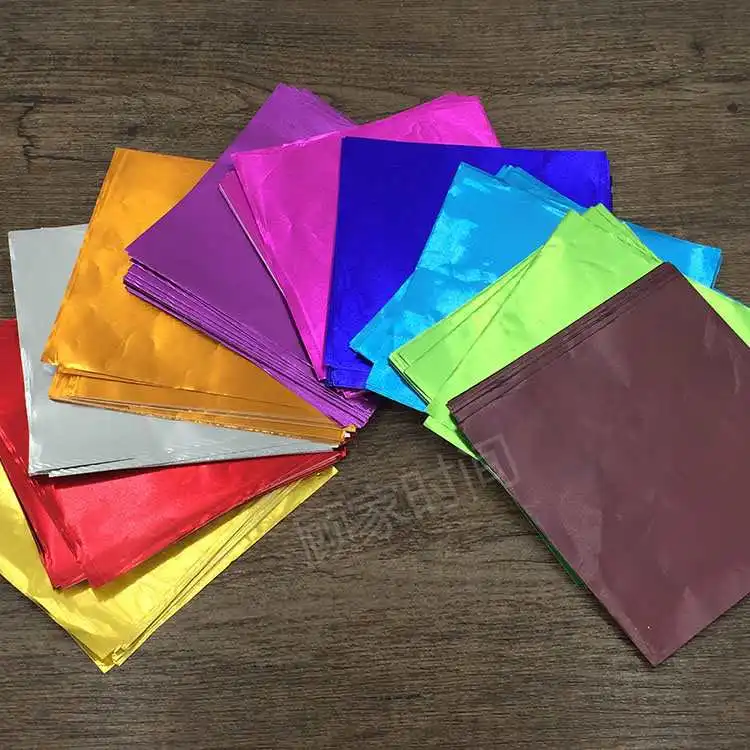 aluminum foil chocolate wrapping paper