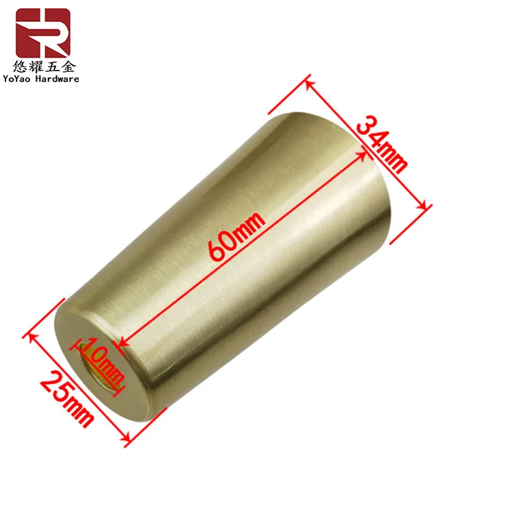 Household Style Wooden Furniture Table Leg Caps Brushed Metal Chair