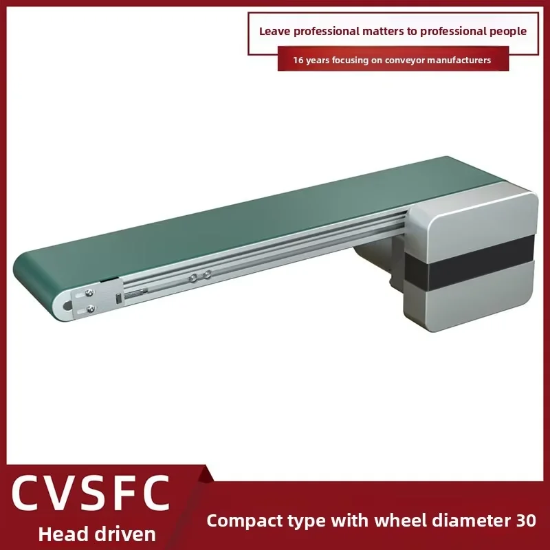 6000 Series PVC Full Belt Conveyor Electrically Controlled Speed Adjustable Small Electric Conveyor Belt Accurate Positioning manufacture