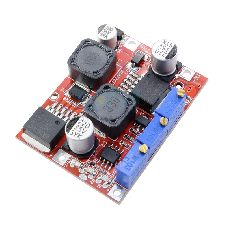 2PCS LM2577 LM2596S courant direct-Direct Current Step Up/Down Boost Buck Tension Convertisseur Module 