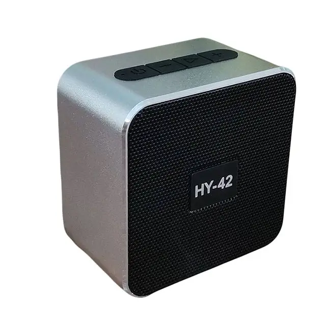 2019 New hy-24 Metal Aluminum Alloy Speaker Square Mini-Wire Gift Customized Subwoofer Portable Small Steel Gun - ANKUX.COM