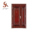 Upscale Heat Transfer Surface Security Steel Double Door Design