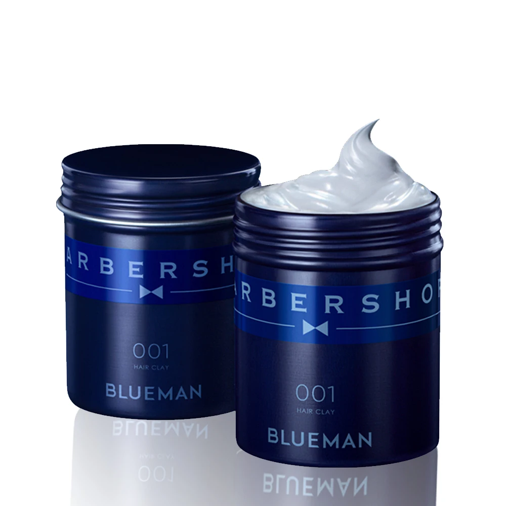 blueman hair gel men matte hair mud lasting styling natural