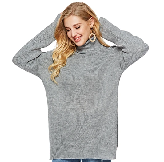 
winter women clothing casual warm soft slit elegant oversize plus size knitted eco fashion womens pullover sweater 