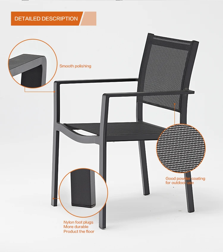 American Style Stock Outdoor Furniture Square Wooden Garden Dining Table Set.jpg