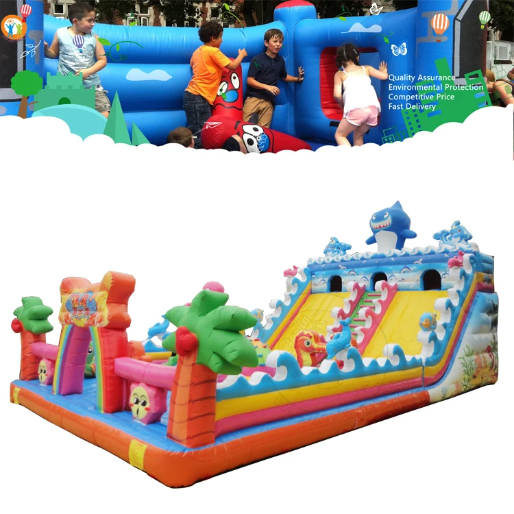Professional supplier inflatable slide bouncer castle/junping castle for kids