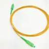 1m 3 ft 2.0mm G652D simplex SM 9/125 OS2 yellow LSZH SC APC fiber optical connector