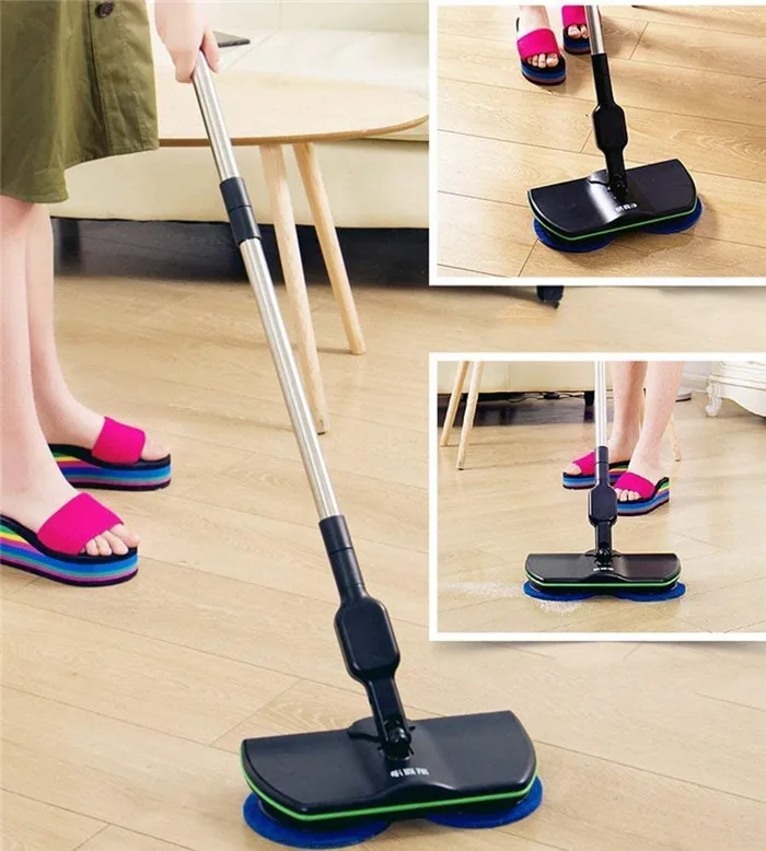 Cordless Electric Mop,3 In 1 Powerful Cleaner Spinner With Scrubber