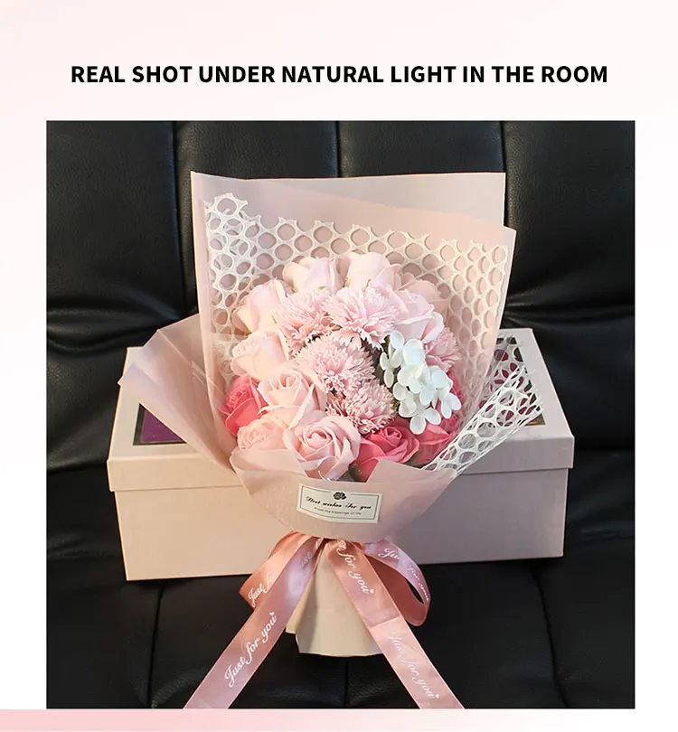 6_09.jpg OF Soap Flower Artificial  Handmade Wedding Decoration Flower For Sale