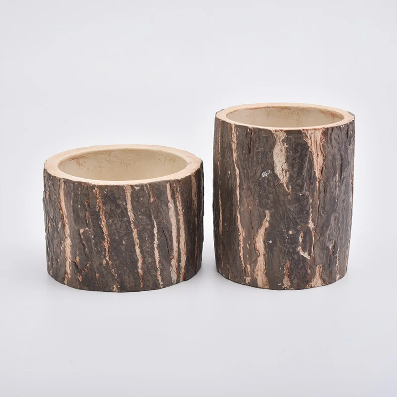 10oz Barky Concrete Holder Cement Candle Jars for Soy Wax Home Decor Wholesales