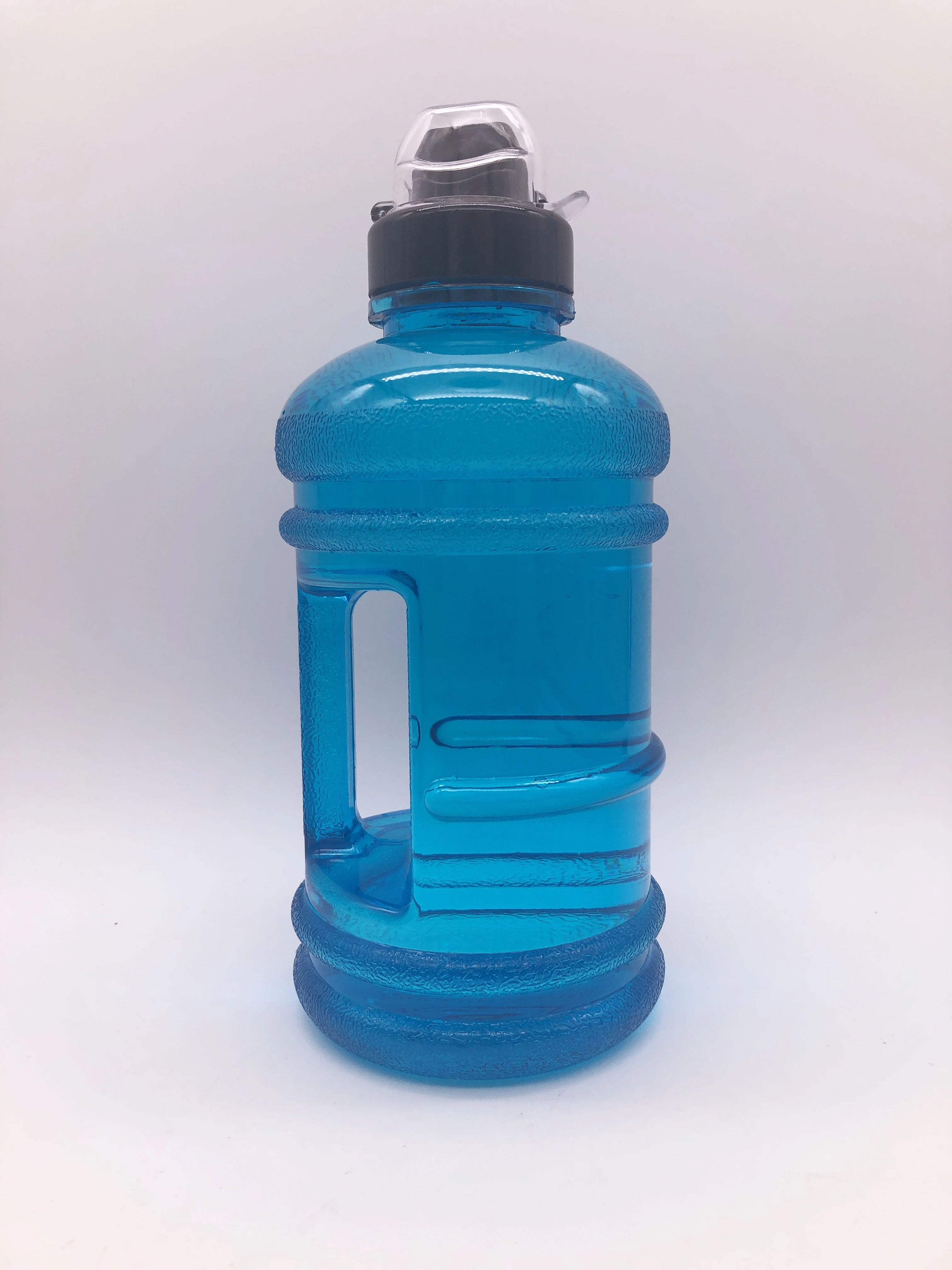 1000ml Outdoor Training Water Bottle,Straw Style With Handle Space Cup,1l Gym Sports Training