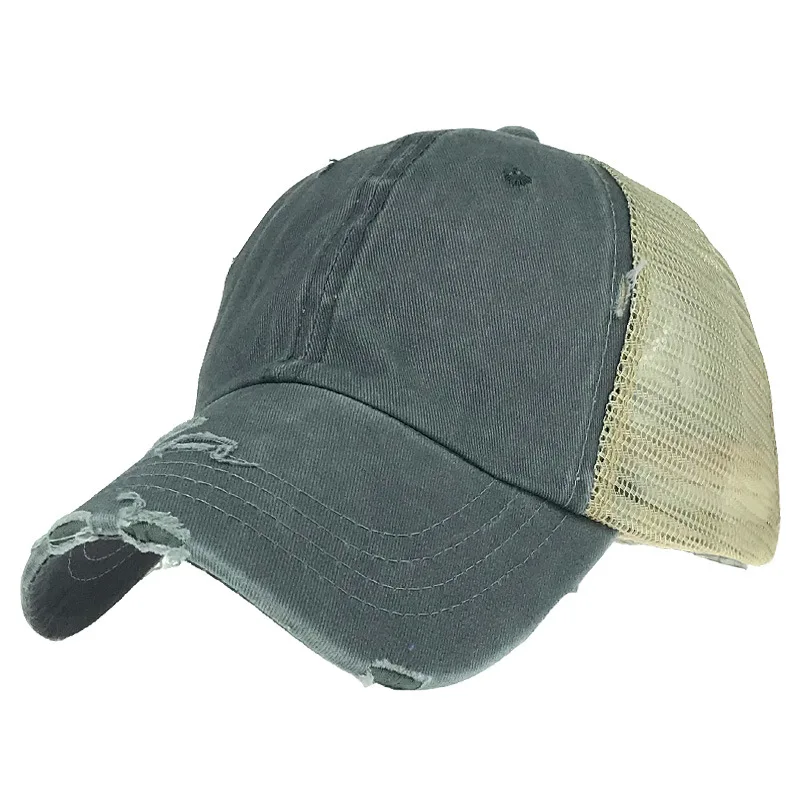 1PC Vintage Washed Dyed Cotton Low Profile Adjustable Baseball Cap Snapback Hat