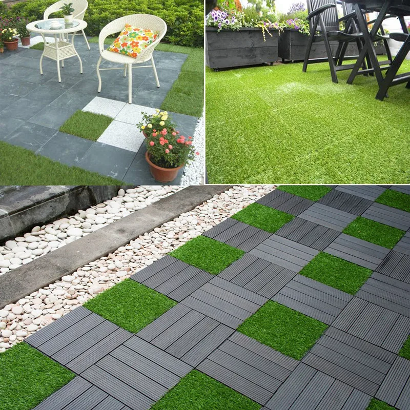 Hot Sale Garden Grass Diy Tile For Outdoor Decoration,Interlocking
