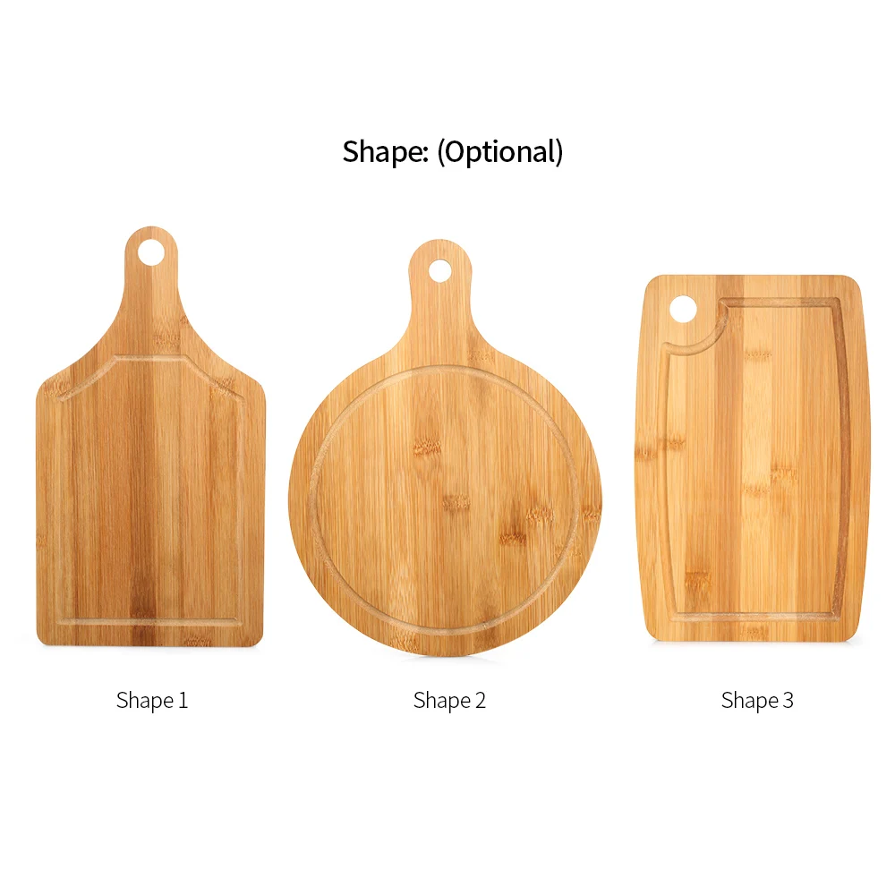 Wholesale rectangle round Bamboo Cutting Board Extra Large and Thick Chopping Board with juice Grooves