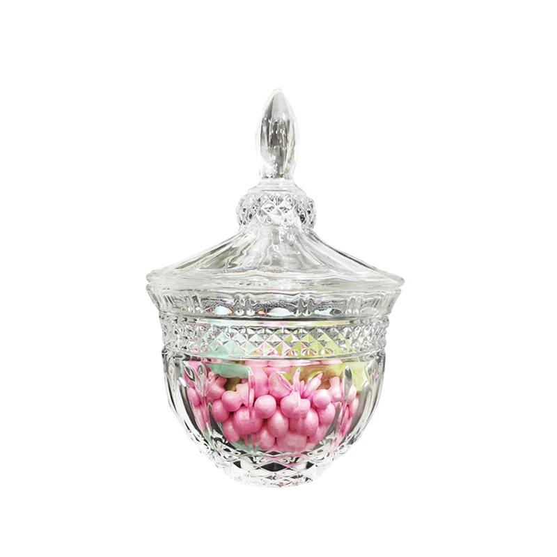 Party Decoration Glass Sugar Bowl With Lid Crystal Sugar Glass Buy