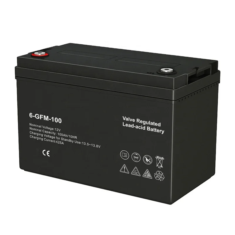 12V 100Ah AGM deep cycle battery with terminal covers and robust casing