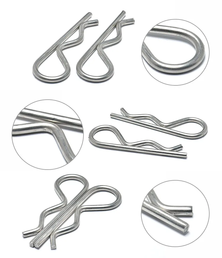 Factory Price Stainless Steel Din11024 R Type Spring Cotter Pin Buy Spring Cotter Pin,R Type